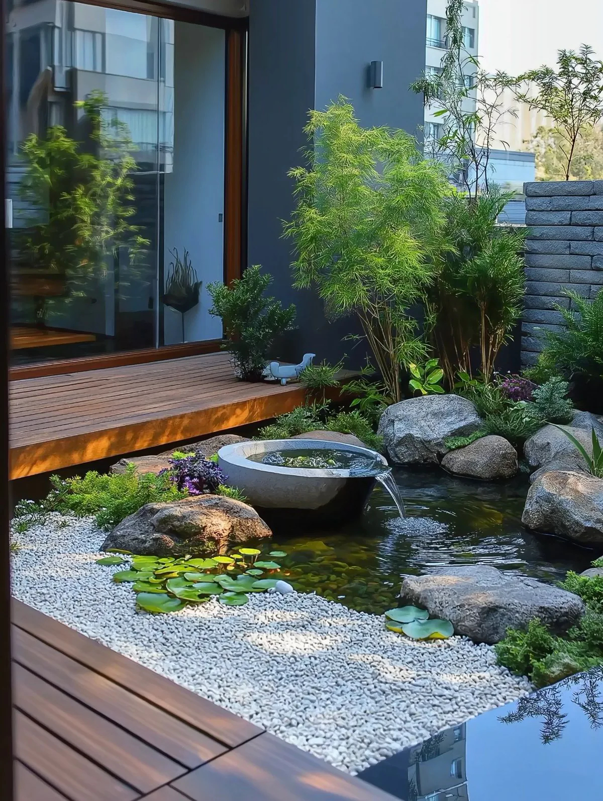 Gợi ý các phong cách tiểu cảnh sân vườn phù hợp với Cây Tùng